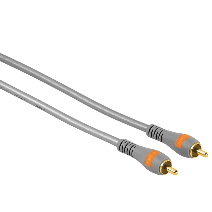 Hama Kabel RCA - RCA Guld 3m Grå Hane - Hane TL ryhmässä KODINELEKTRONIIKKA / Kaapelit & Sovittimet / RCA / Kaapelit @ TP E-commerce Nordic AB (C31166)