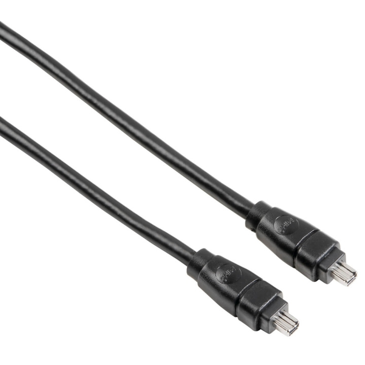 Hama Kabel FireWire 4-4 Svart 2m ryhmässä TIETOKOONET & TARVIKKEET / Kaapelit & Sovittimet / Firewire @ TP E-commerce Nordic AB (C31181)