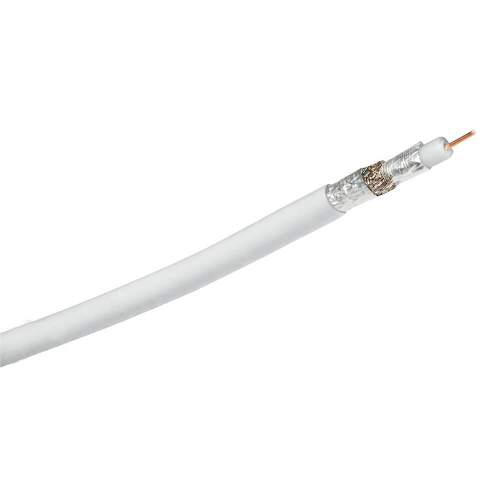 HAMA Coaxial Cable 90dB 1.0mm White 100m ryhmässä KODINELEKTRONIIKKA / Kaapelit & Sovittimet / Antennikaapelit & Tarvikkeet / Antenni johdot @ TP E-commerce Nordic AB (C31184)