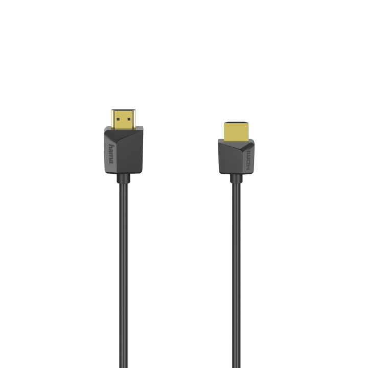 Hama Kabel HDMI Ethernet Flexislim Svart 3m ryhmässä KODINELEKTRONIIKKA / Kaapelit & Sovittimet / HDMI / Kaapelit @ TP E-commerce Nordic AB (C31187)