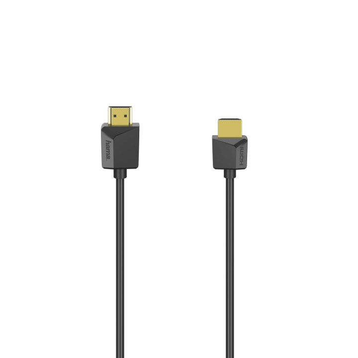 Hama Kabel HDMI Ethernet Flexislim Svart 5m ryhmässä KODINELEKTRONIIKKA / Kaapelit & Sovittimet / HDMI / Kaapelit @ TP E-commerce Nordic AB (C31188)