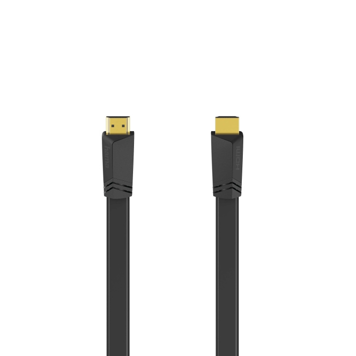 Hama Kabel HDMI Ethernet Platt Svart 1.5m ryhmässä KODINELEKTRONIIKKA / Kaapelit & Sovittimet / HDMI / Kaapelit @ TP E-commerce Nordic AB (C31190)