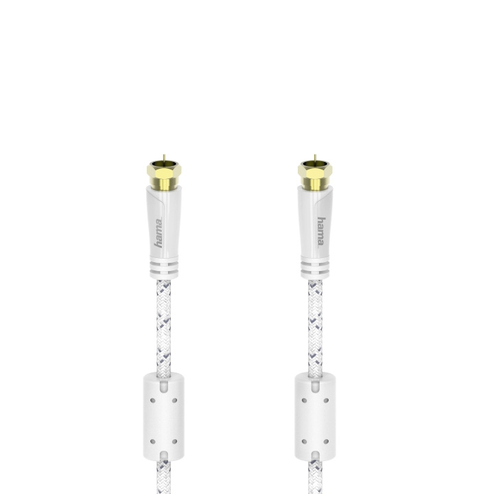 HAMA Kabel Antenn SAT 120dB F-Plug-F-Plug Vit 5m ryhmässä KODINELEKTRONIIKKA / Kaapelit & Sovittimet / Antennikaapelit & Tarvikkeet / Antenni johdot @ TP E-commerce Nordic AB (C31203)