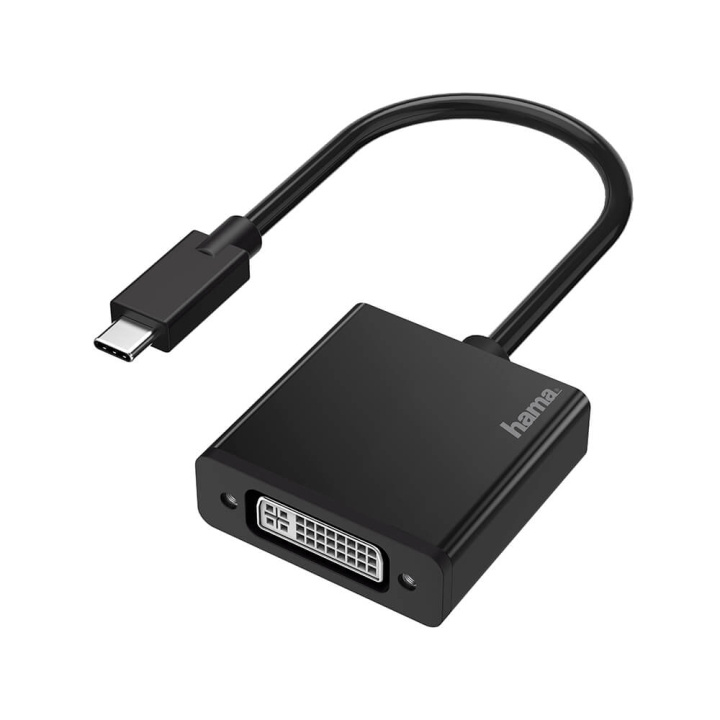 Hama Adapter Video USB-C to DVI Ultra-HD 4K ryhmässä TIETOKOONET & TARVIKKEET / Kaapelit & Sovittimet / DisplayPort / Sovittimet @ TP E-commerce Nordic AB (C31206)