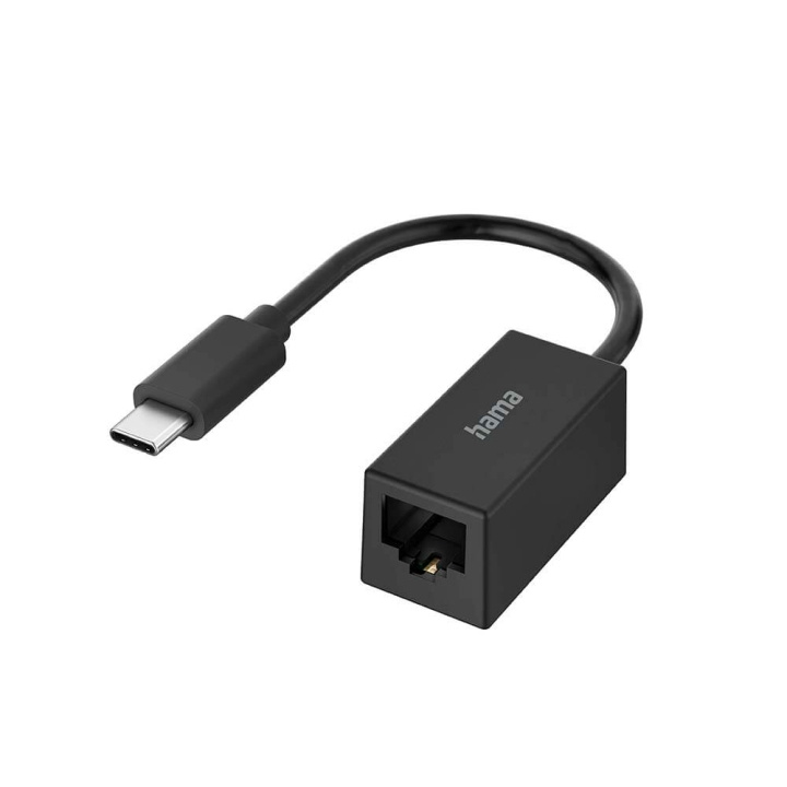 HAMA Network Adapter USB-C 3.1 to RJ45/LAN ryhmässä TIETOKOONET & TARVIKKEET / Kaapelit & Sovittimet / Verkko / Sovittimet & Liittimet @ TP E-commerce Nordic AB (C31207)