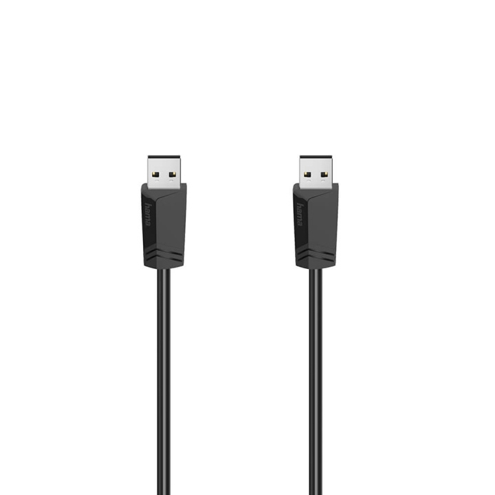 HAMA Cable USB A-A Black 1.5m ryhmässä TIETOKOONET & TARVIKKEET / Kaapelit & Sovittimet / USB / USB-A / Kaapelit @ TP E-commerce Nordic AB (C31209)