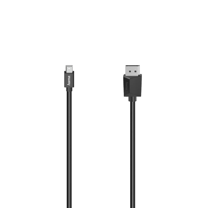 Hama Cable Video mini-DP - DP Ultra-HD 4K 1.5m ryhmässä TIETOKOONET & TARVIKKEET / Kaapelit & Sovittimet / DisplayPort / Kaapelit @ TP E-commerce Nordic AB (C31216)