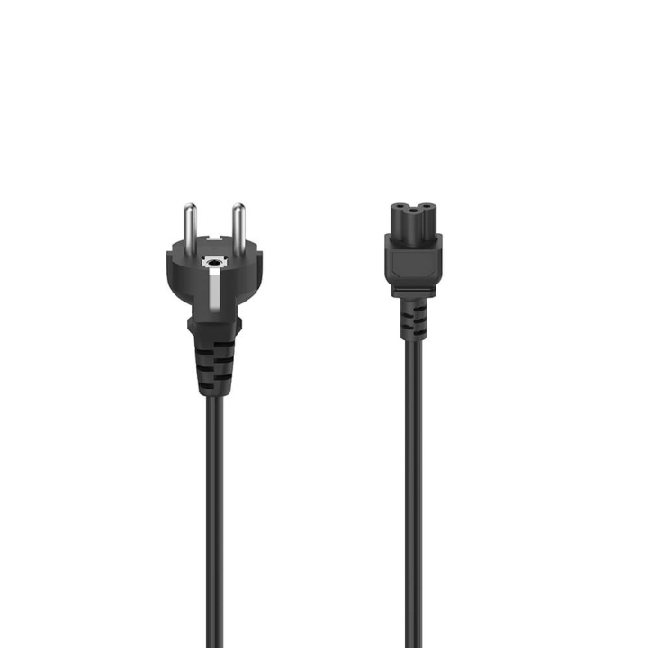 HAMA Mains Cable 3-Pin Black 1.5m ryhmässä TIETOKOONET & TARVIKKEET / Kaapelit & Sovittimet / Sähkökaapelit @ TP E-commerce Nordic AB (C31222)