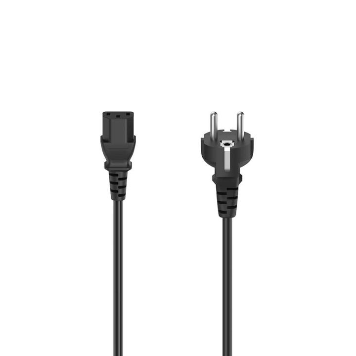 HAMA Cable Power 3-pin Black 1.5m ryhmässä TIETOKOONET & TARVIKKEET / Kaapelit & Sovittimet / Sisäinen / Virtajohdot & Sovittimet @ TP E-commerce Nordic AB (C31223)