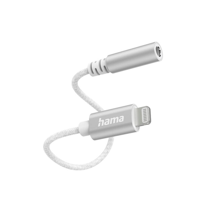 HAMA Audio Adapter Lightning to 3.5mm White ryhmässä KODINELEKTRONIIKKA / Ääni & Kuva / Kaiuttimet & Tarvikkeet / Tarvikkeet @ TP E-commerce Nordic AB (C31228)