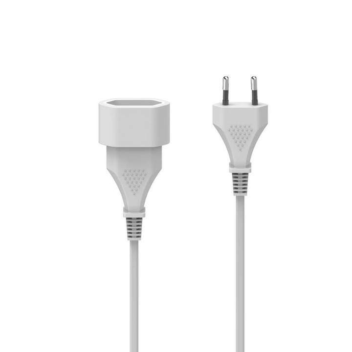 HAMA Extension Cable Euro Plug White 5.0m ryhmässä KOTI, TALOUS JA PUUTARHA / Sähkö & Valaistus / Jatkojohdot @ TP E-commerce Nordic AB (C31243)