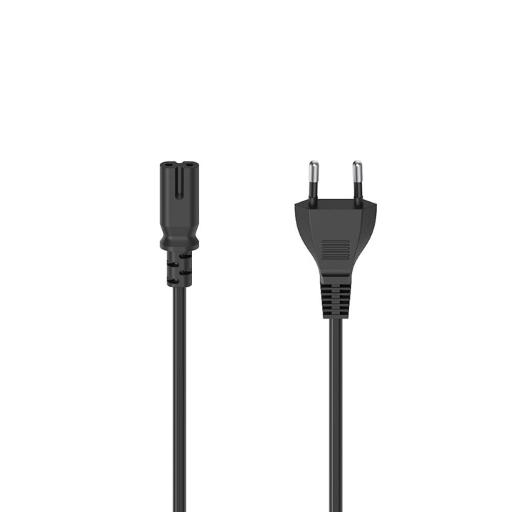 HAMA Mains Cable Euro Plug Black 1.5m ryhmässä TIETOKOONET & TARVIKKEET / Kaapelit & Sovittimet / Sähkökaapelit @ TP E-commerce Nordic AB (C31244)