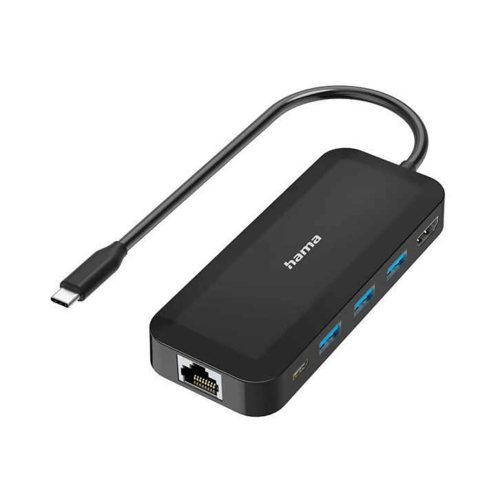 HAMA USB-C Hub Multi 6x Ports USB-A USB-C HDMI LAN ryhmässä TIETOKOONET & TARVIKKEET / Tietokonetarvikkeet / USB-telakat @ TP E-commerce Nordic AB (C31252)