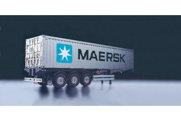 TAMIYA 1/14 40ft MAERSK container m. semi trailer ryhmässä LELUT, TUOTTEET LAPSILLE JA VAUVOILLE / Radio-ohjattava / Muut @ TP E-commerce Nordic AB (C31489)