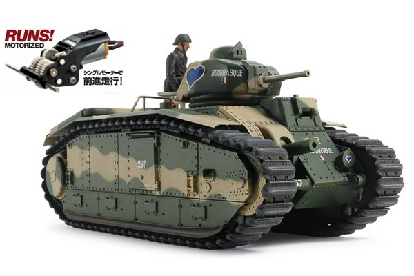 TAMIYA 1/35 French Battle Tank B1 bis (w/Single Motor) ryhmässä LELUT, TUOTTEET LAPSILLE JA VAUVOILLE / Radio-ohjattava / Muut @ TP E-commerce Nordic AB (C31508)