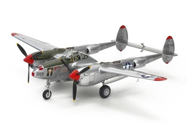 TAMIYA 1/48 Lockheed® P-38®J Lightning® ryhmässä URHEILU, VAPAA-AIKA JA HARRASTUS / Harrastus / Muovimallit / Lentokoneet/Helikopterit @ TP E-commerce Nordic AB (C31693)