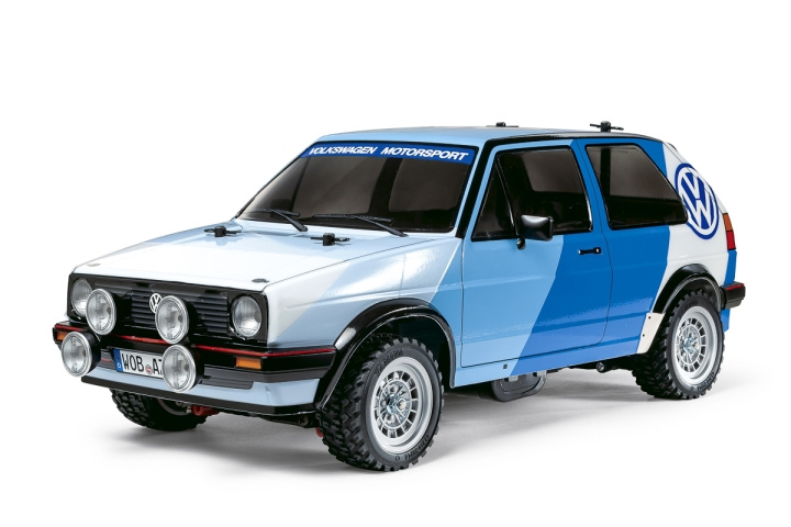 TAMIYA 1/10 R/C Volkswagen Golf A2 Rally (MF-01X) ryhmässä LELUT, TUOTTEET LAPSILLE JA VAUVOILLE / Radio-ohjattava / Radio-ohjattavat autot @ TP E-commerce Nordic AB (C31735)