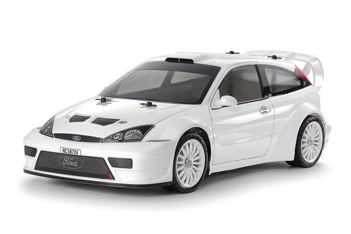 Tamiya 1/10 R/C 2003 Ford Focus RS Custom (TT-02) ryhmässä LELUT, TUOTTEET LAPSILLE JA VAUVOILLE / Radio-ohjattava / Radio-ohjattavat autot @ TP E-commerce Nordic AB (C31756)