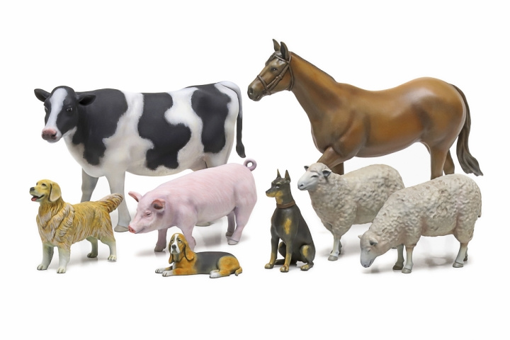 TAMIYA 1/35 Livestock Set II ryhmässä URHEILU, VAPAA-AIKA JA HARRASTUS / Harrastus / Muovimallit / Hahmot @ TP E-commerce Nordic AB (C31760)