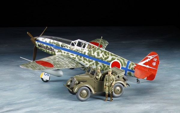 TAMIYA 1/48 Kawasaki Ki-61-Id Hien (Tony) & 4x4 Light ryhmässä URHEILU, VAPAA-AIKA JA HARRASTUS / Harrastus / Muovimallit / Lentokoneet/Helikopterit @ TP E-commerce Nordic AB (C31807)