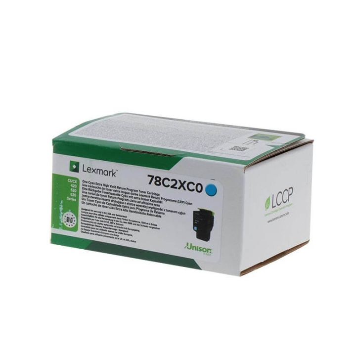 Lexmark Toner 78C2XC0 Cyan Extra High Yield Return ryhmässä TIETOKOONET & TARVIKKEET / Tulostimet & Tarvikkeet / Musteet ja väriaineet / Toner / Lexmark @ TP E-commerce Nordic AB (C32158)