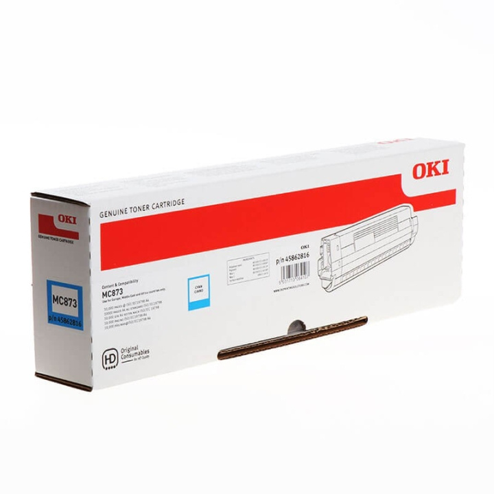 OKI Toner 45862816 Cyan Suuri Kapasiteetti ryhmässä TIETOKOONET & TARVIKKEET / Tulostimet & Tarvikkeet / Musteet ja väriaineet / Toner / OKI @ TP E-commerce Nordic AB (C32190)