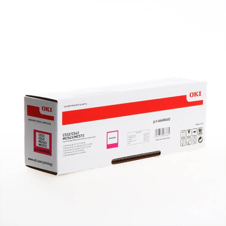 OKI Toner 46490402 Magenta ryhmässä TIETOKOONET & TARVIKKEET / Tulostimet & Tarvikkeet / Musteet ja väriaineet / Toner / OKI @ TP E-commerce Nordic AB (C32192)