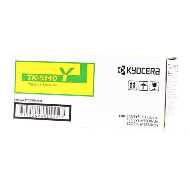 Kyocera Toner 1T02NRANL0 TK-5140 Keltainen ryhmässä TIETOKOONET & TARVIKKEET / Tulostimet & Tarvikkeet / Musteet ja väriaineet / Toner / Kyocera @ TP E-commerce Nordic AB (C32238)