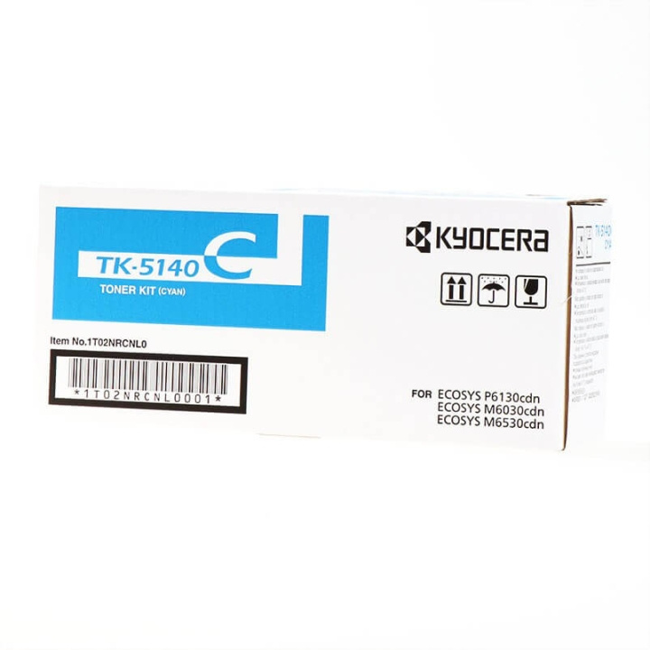 Kyocera Toner 1T02NRCNL0 TK-5140 Cyan ryhmässä TIETOKOONET & TARVIKKEET / Tulostimet & Tarvikkeet / Musteet ja väriaineet / Toner / Kyocera @ TP E-commerce Nordic AB (C32240)