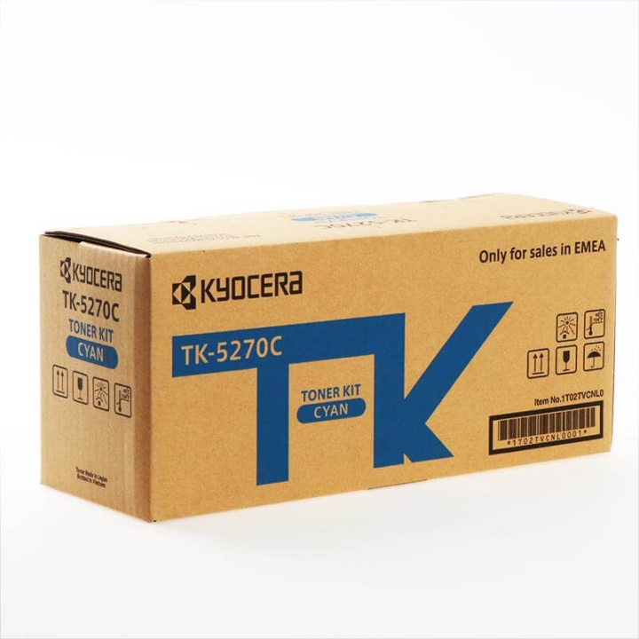 Kyocera Toner 1T02TVCNL0 TK-5270 Cyan ryhmässä TIETOKOONET & TARVIKKEET / Tulostimet & Tarvikkeet / Musteet ja väriaineet / Toner / Kyocera @ TP E-commerce Nordic AB (C32259)