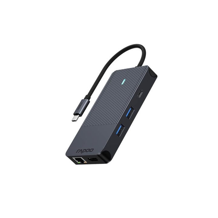 Rapoo USB-C Multiport UCM-2005 10-in-1 USB-C Adapter ryhmässä TIETOKOONET & TARVIKKEET / Tietokonetarvikkeet / USB-telakat @ TP E-commerce Nordic AB (C32275)