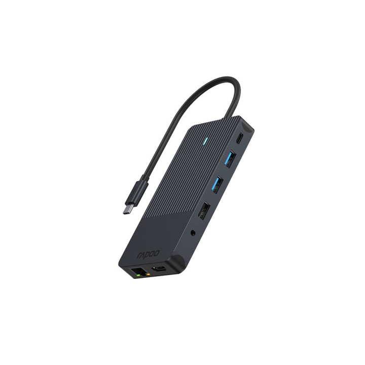 Rapoo USB-C Multiport UCM-2006 12-in-1 USB-C Adapter ryhmässä TIETOKOONET & TARVIKKEET / Tietokonetarvikkeet / USB-telakat @ TP E-commerce Nordic AB (C32276)