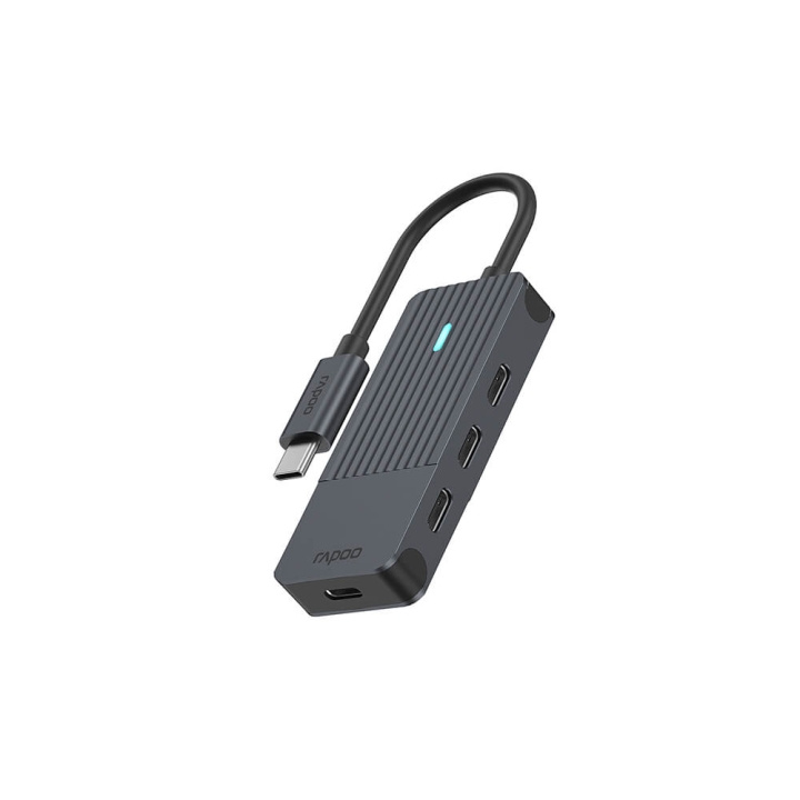 Rapoo USB-C Hub UCH-4002 USB-C to USB-C Hub ryhmässä TIETOKOONET & TARVIKKEET / Tietokonetarvikkeet / USB-telakat @ TP E-commerce Nordic AB (C32279)