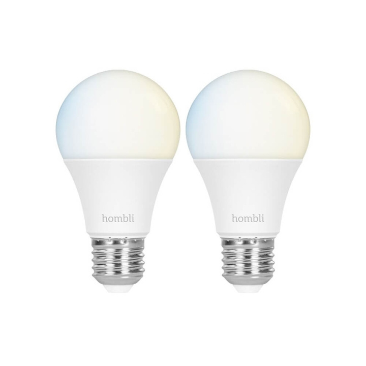 Hombli Smart Lampa E27 9W Promo 2-Pack CCT ryhmässä KODINELEKTRONIIKKA / Valaistus / LED-lamput @ TP E-commerce Nordic AB (C32281)
