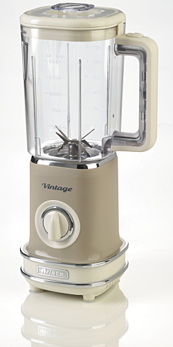 Ariete Mixer 1,5 liter, Vintage, Beige ryhmässä KOTI, TALOUS JA PUUTARHA / Kodinkoneet / Yleiskoneet ja monitoimikoneet / Tehosekoittimet @ TP E-commerce Nordic AB (C32383)
