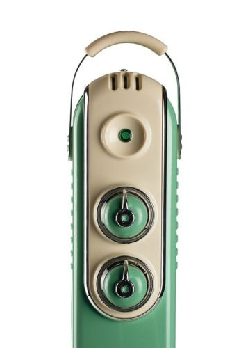 Ariete Vintage oilradiator 1500w 7 fins, Green ryhmässä KOTI, TALOUS JA PUUTARHA / Tuulettimet ja ilmastointilaitteet / Lämpöpatterit @ TP E-commerce Nordic AB (C32432)