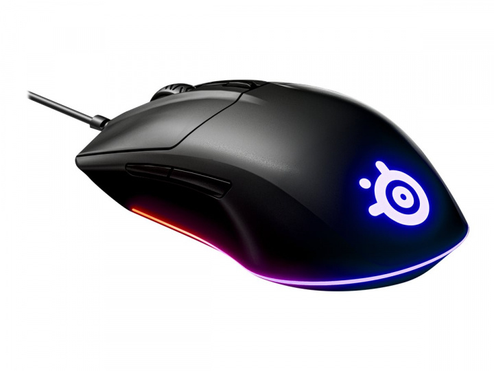 SteelSeries Rival 3 Optisk Kabling Sort ryhmässä TIETOKOONET & TARVIKKEET / GAMING / Hiiret @ TP E-commerce Nordic AB (C32483)