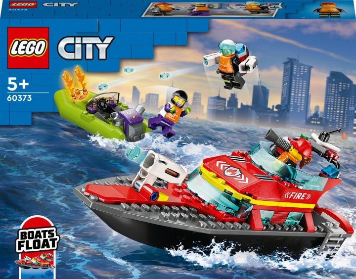 LEGO City Fire 60373 - Palokunnan pelastusvene ryhmässä LELUT, TUOTTEET LAPSILLE JA VAUVOILLE / Leikkikalut, Askartelu &Pelit / Rakennuslelut / Lego @ TP E-commerce Nordic AB (C32764)