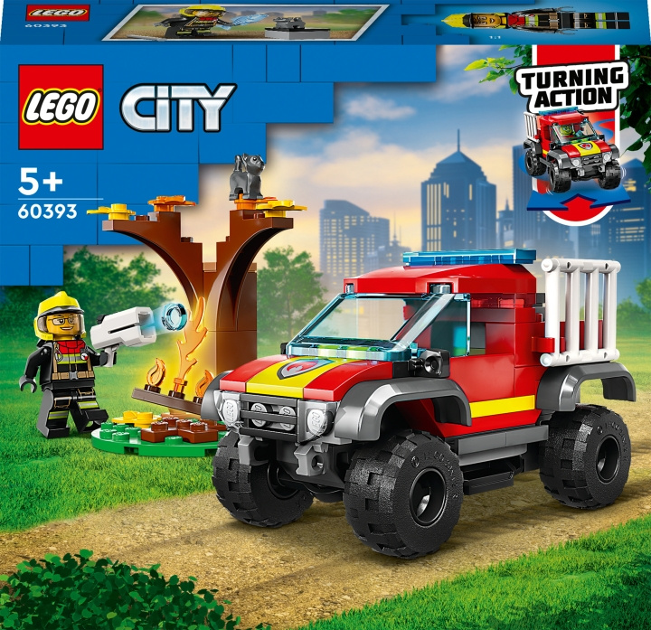 LEGO City Fire 60393 - Palokunnan nelivetoauto ryhmässä LELUT, TUOTTEET LAPSILLE JA VAUVOILLE / Leikkikalut, Askartelu &Pelit / Rakennuslelut / Lego @ TP E-commerce Nordic AB (C32766)