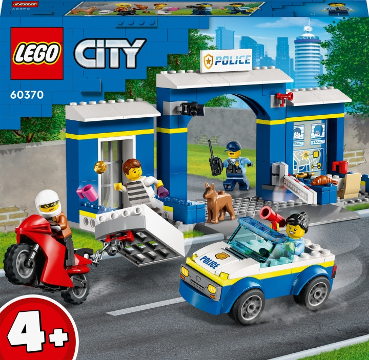LEGO City Police 60370 - Takaa-ajo poliisiasemalla ryhmässä LELUT, TUOTTEET LAPSILLE JA VAUVOILLE / Leikkikalut, Askartelu &Pelit / Rakennuslelut / Lego @ TP E-commerce Nordic AB (C32773)