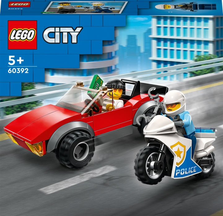 LEGO City Police 60392 - Moottoripyöräpoliisi takaa-ajossa ryhmässä LELUT, TUOTTEET LAPSILLE JA VAUVOILLE / Leikkikalut, Askartelu &Pelit / Rakennuslelut / Lego @ TP E-commerce Nordic AB (C32775)