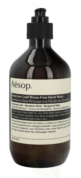 Aesop Geranium Leaf Rinse-Free Hand Wash carton @ 1 piece x 500 ml ryhmässä KAUNEUS JA TERVEYS / Ihonhoito / Kehon hoito / Käsisaippua @ TP E-commerce Nordic AB (C33005)