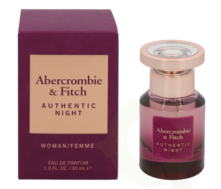 Abercrombie & Fitch Authentic Night Women Edp Spray carton @ 1 bottle x 30 ml ryhmässä KAUNEUS JA TERVEYS / Tuoksut & Parfyymit / Parfyymit / Naisten Tuoksut @ TP E-commerce Nordic AB (C33050)