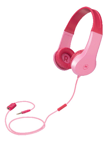 motorola Moto JR200 Headphone Kids wired, pink ryhmässä KODINELEKTRONIIKKA / Ääni & Kuva / Kuulokkeet & Tarvikkeet / Kuulokkeet @ TP E-commerce Nordic AB (C33183)