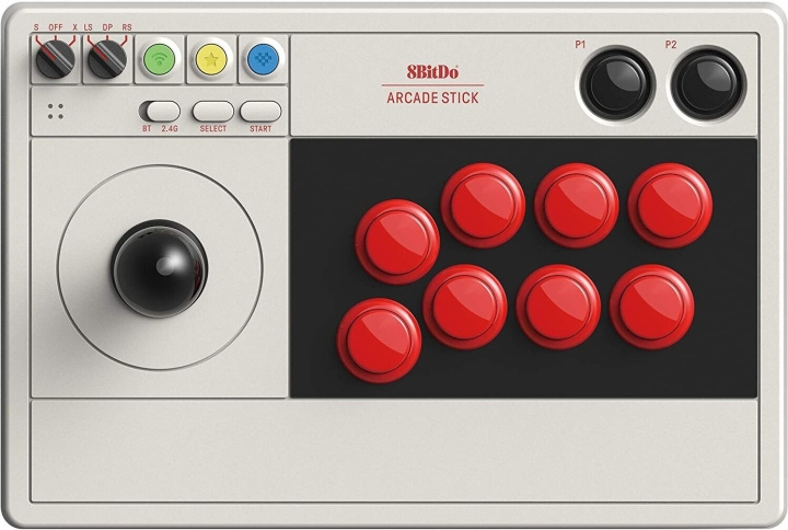 8BitDo Arcade Stick -peliohjain, Switch / PC ryhmässä KODINELEKTRONIIKKA / Pelikonsolit & Tarvikkeet / Nintendo Switch / Tarvikkeet @ TP E-commerce Nordic AB (C33297)