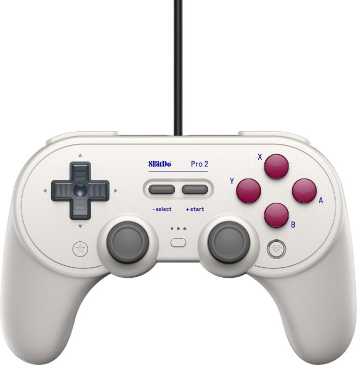 8BitDo Pro 2 Wired G Classic Edition -peliohjain, Switch / PC ryhmässä KODINELEKTRONIIKKA / Pelikonsolit & Tarvikkeet / Nintendo Switch / Tarvikkeet @ TP E-commerce Nordic AB (C33339)