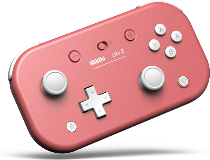 8BitDo Lite 2 -peliohjain, pinkki, Switch ryhmässä KODINELEKTRONIIKKA / Pelikonsolit & Tarvikkeet / Nintendo Switch / Tarvikkeet @ TP E-commerce Nordic AB (C33354)