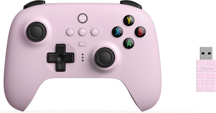 8BitDo Ultimate 2.4G Controller -peliohjain, pinkki, Android / PC ryhmässä TIETOKOONET & TARVIKKEET / GAMING / Tarvikkeet pelaamiseen @ TP E-commerce Nordic AB (C33356)