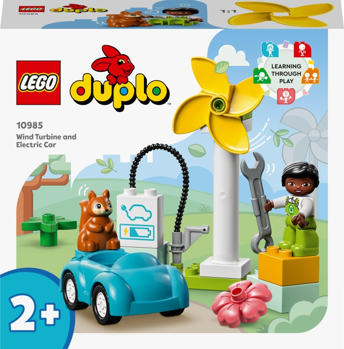LEGO DUPLO Town 10985 - Tuulivoimala ja sähköauto ryhmässä LELUT, TUOTTEET LAPSILLE JA VAUVOILLE / Leikkikalut, Askartelu &Pelit / Rakennuslelut / Lego @ TP E-commerce Nordic AB (C33361)