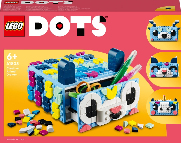 LEGO DOTS 41805 - Iloinen eläinlipasto ryhmässä LELUT, TUOTTEET LAPSILLE JA VAUVOILLE / Leikkikalut, Askartelu &Pelit / Rakennuslelut / Lego @ TP E-commerce Nordic AB (C33363)